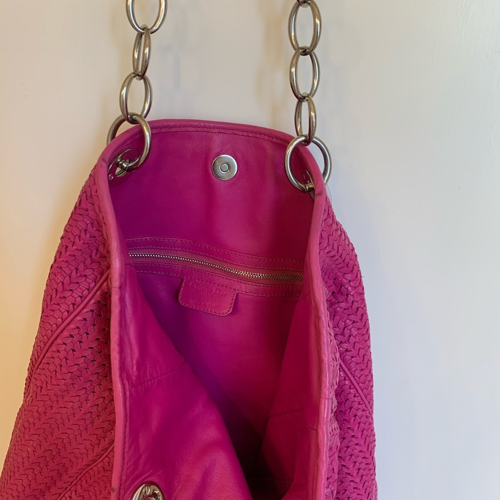 christian dior woven soft lady dior tote - Picture 5 of 8